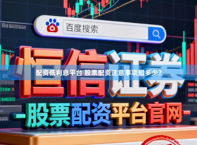 配资低利息平台 股票配资注意事项知多少？